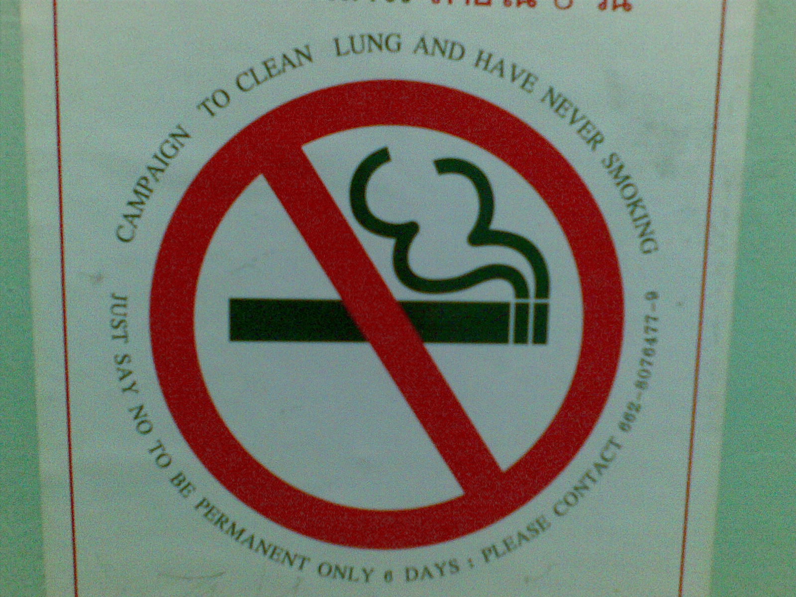 no smoking